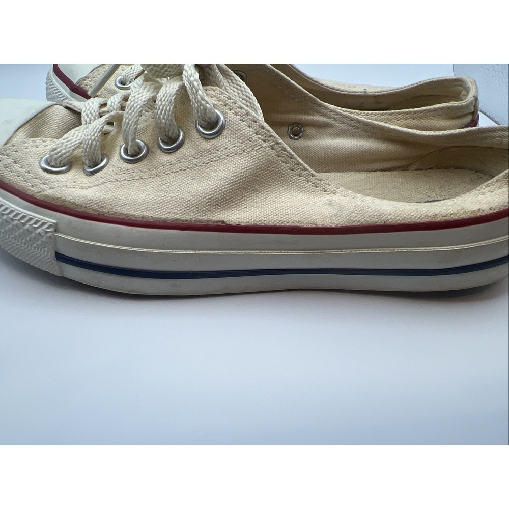 VTG Converse ALL☆Star Mule w/Laces Cream/White 1H672 US: Men's 5/Women's 7 EUC - Picture 10 of 11